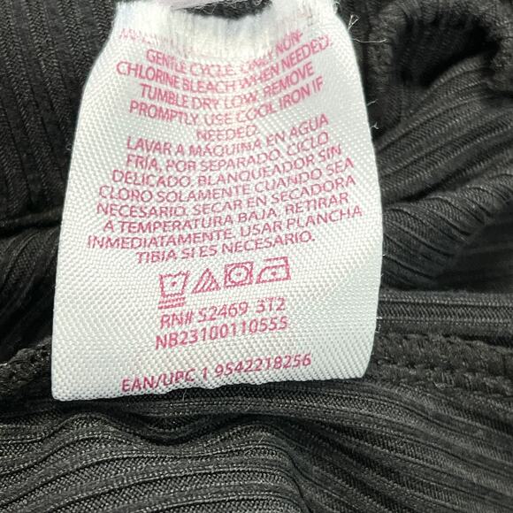 No Boundaries Juniors Top‎ Size L Lace Trim Ribbed Girly Grunge Emo Edgy Y2K - Picture 9 of 11